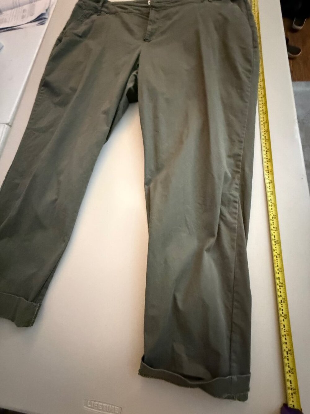 Ava & Viv Green khaki Pants, 20W